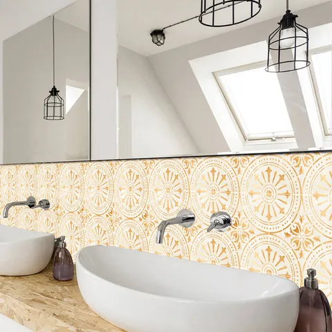 Self Adhesive Waterproof 3D Mosaic Tile Stickers PVC Kitchen Bathroom Home Decor Wall Decals Removable DIY Wall Stickers