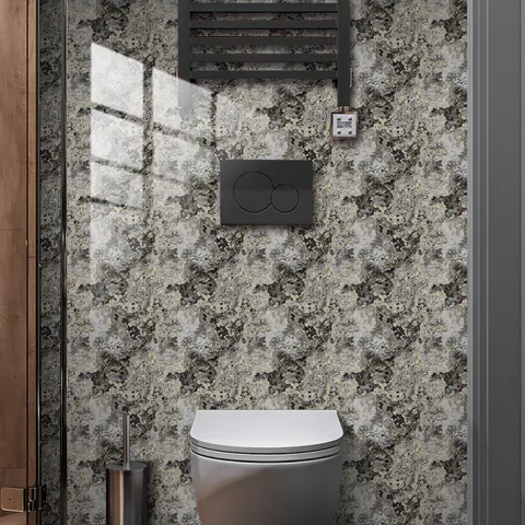 Autocollants de Carrelage Motif Marbre Imperméables Stickers Muraux Autoadhésifs en PVC pour Cuisine Salle de Bain Décoration