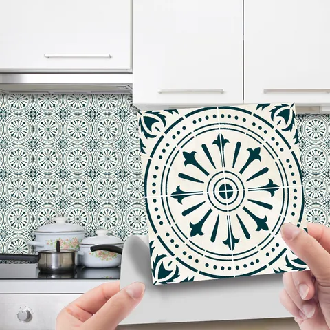 Waterproof 3D Mosaic Tile Wall Stickers Self Adhesive Geometric Peel And Stick Backsplash For Kitchen Bathroom Home Decor