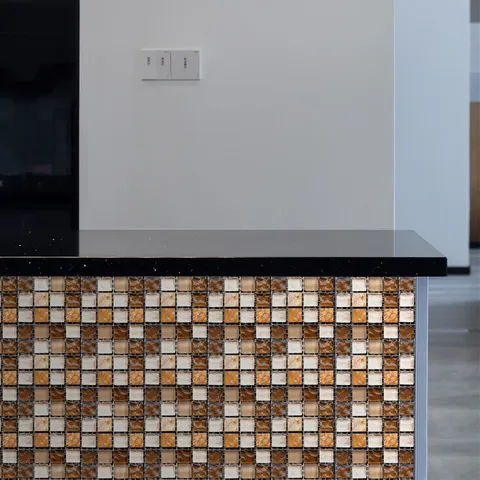 Stickers Muraux Carrelage Mosaïque 3D PVC Autocollant Imperméable Décoration Intérieure Cuisine Maison Salle de Bain Amovibles