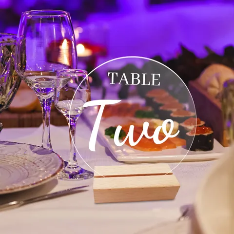 Plaque de Numéro de Table de Mariage en Acrylique Clair Panneau de Table Rond Transparent Avec Base en Bois pour Décor Moderne de Banquet