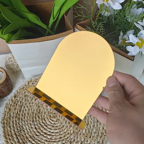 Ακρυλικό DIY Αψίδα Αριθμός Trapeziou Πινακίδα Κενό Επιτραπέζιο Γάμος Κάρτα Θέσης Σπίτι Πάρτι Διακόσμηση