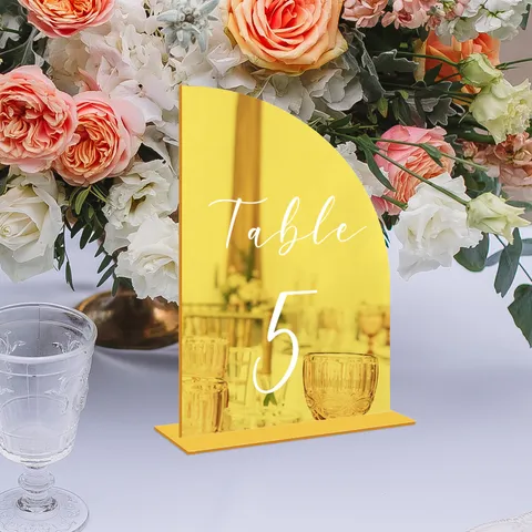 Acryl Tischkartenhalter Hochzeit Tischnummer Schild DIY Klarer Schreibtisch Ornament Transparente Party Deko Schild Ständer