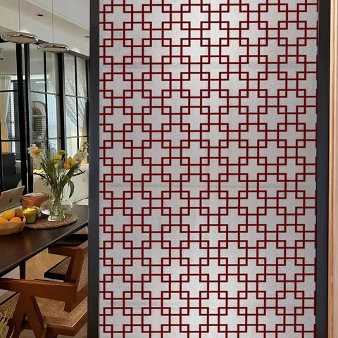 Geometrische Buntglas Fensterfolie Statisch Haftend Sonnenschutz Dekorative Fensteraufkleber Für Haus Wohnzimmer Schlafzimmer
