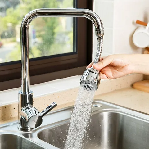 Kitchen Faucet Extender Splash Proof Sprayer Nozzle Universal Adjustable Water Filter Tap Head Modern Minimalist Metal Tool
