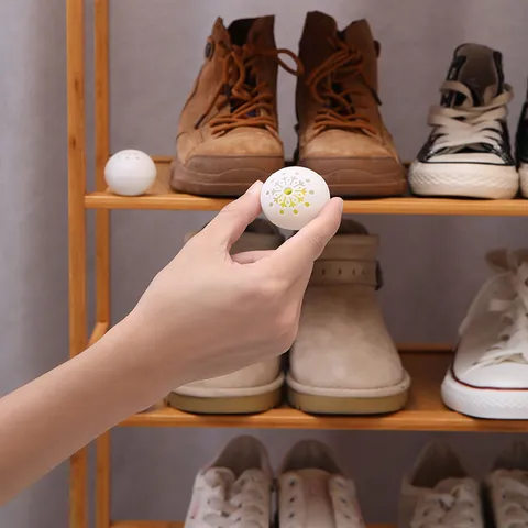 Household Deodorizer Balls Shoe Cabinet Odor Remover Green Tea Scent Portable Fresh Air Cleaning Beads Deodorizing Tool