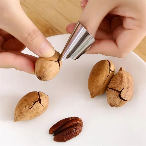 Stainless Steel Finger Protector Kitchen Tool Peeler Peel Green Beans Nut Cracker Finger Guard Kitchen Gadgets