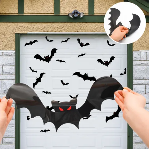 Halloween Adesivi Magnetici per Garage Auto Pipistrello Adesivi per Frigorifero Magnetici Morbidi Impermeabili Decorazioni per Feste