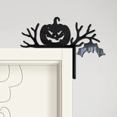 Halloween Hexe Kürbis Fledermaus Geist Acryl Schalter Aufkleber Festival Dekorative Selbstklebende Spiegel Wandaufkleber