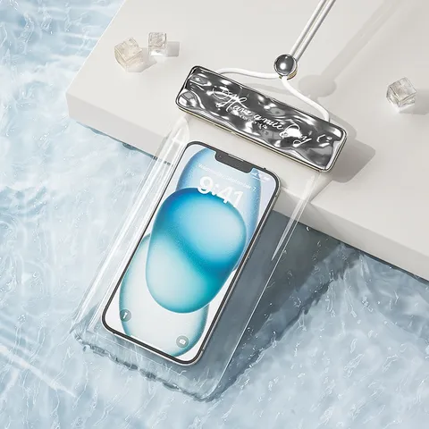 Transparent Waterproof Phone Pouch IPX8 Universal Mobile Phone Dry Bag Case With Lanyard For Swimming Diving Drifting