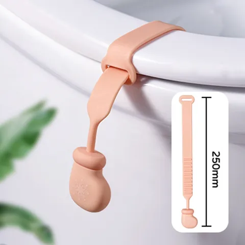 Silikon Toiletten-Sitzheber Süßes Handschuh- Und Sockendesign Hygienischer Schmutzabweisender Toilettensitzgriff Badezimmerzubehör