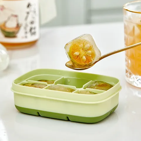 Haushalt Lebensmittelqualität Weich Silikon Eiswürfelform Mini Eisbehälter Mit Deckel Gefrierschrank Eismacher Küchenhelfer