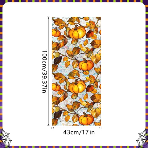 Halloween Window Stickers Static Cling Pumpkin Tombstone Bat Castle Glass Decals Holiday Party Home Decor
