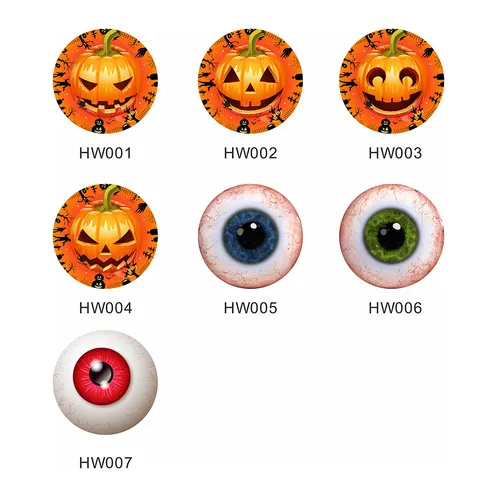Halloween Pumpkin Eyeball Wall Floor Stickers Waterproof Removable PVC Scary Party Decoration Decals For Home Indoor