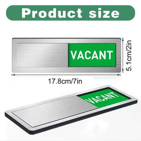 Acrylic Magnetic Status Indicator Door Sign Slide Slider Privacy Sign For Office Meeting Room Conference Room Office Sign