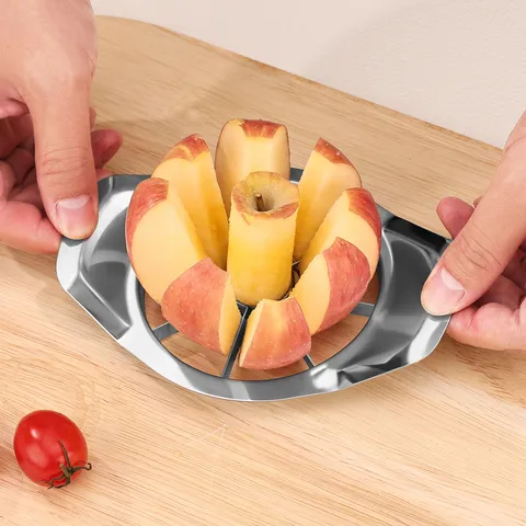Stainless Steel Apple Slicer Fruit Cutter Corer Kitchen Fruit Divider Tool For Apple And Pear Fruit Cutting