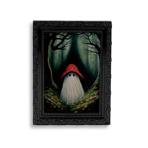 Halloween 3D Ghost Refrigerator Magnet Retro Picture Frame Magnetic Sticker Halloween Home Kitchen Party Decoration