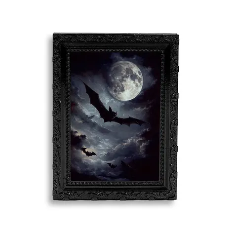 Halloween 3D Μαγνητικός Μαγνήτης Ψυγείου Κορνίζα Φωτογραφίας Γοτθική Νυχτερίδα Πανσέληνος Διακόσμηση Σπιτιού Διακόσμηση Πάρτι Halloween