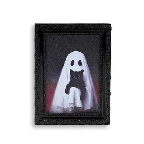 Halloween 3D Fantasma Gatto Nero Magnete da Frigo Carino Resina Decorativo Adesivo Magnetico Casa Festa Decorazione