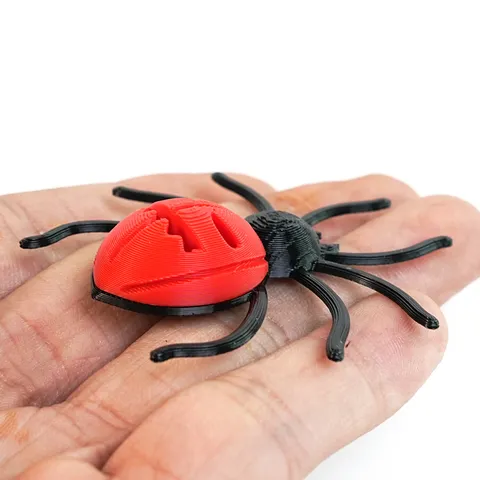 Halloween 3D Spider Refrigerator Magnet Creative ABS Material Festival Party Decorative Magnetic Sticker Red Black