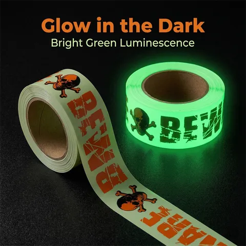 Halloween Leucht-Warnband Fluoreszierend Totenkopf Aufkleber Party DIY Dekoration