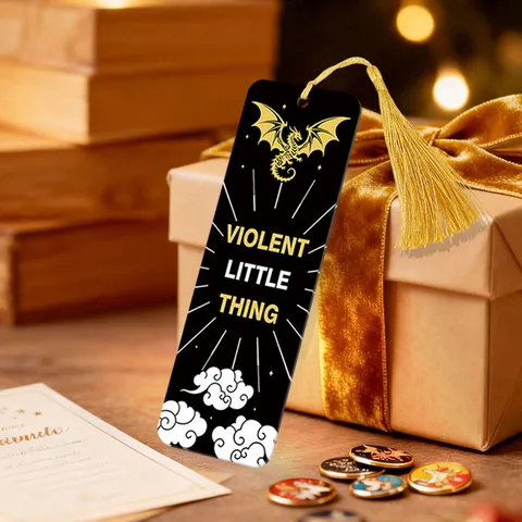 Acrylic Tassel Bookmark Personalized Transparent Book Marker Reading Accessory With Golden Tassel For Book Lovers