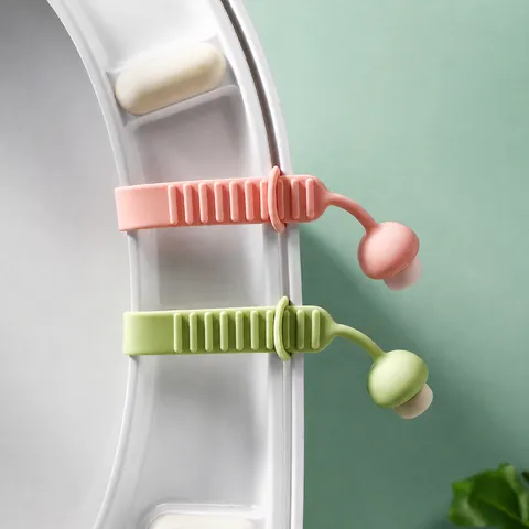 Elevador de Tapa de Inodoro de Silicona Creativo Lindo Diseño de Champiñón Mango Antisuciedad Accesorio de Baño Sanitario Portátil