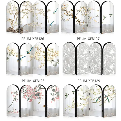Chinese Style Miniature Folding Screen Desktop Decoration Acrylic Foam Board Ornaments Miniature Display Stand
