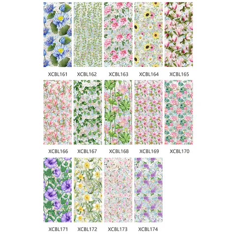 Statische Fensterfolie Lotus Blumen Frosting Sichtschutz Glasaufkleber Dekorfolie Für Zuhause Badezimmer Wohnzimmer