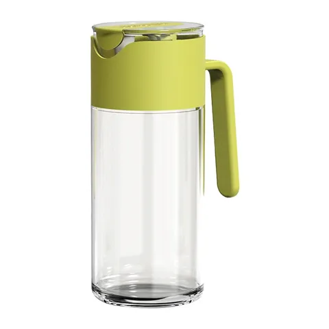 Automatic Open Close Glass Oil Bottle Leakproof Olive Oil Dispenser Vinegar Cruet Kitchen Cooking Condiment Container