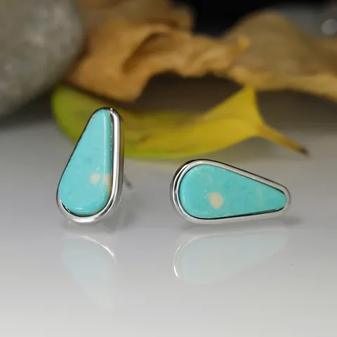 Boho Vintage Geometrische Türkis Ohrstecker Für Damen Antik Versilbert Legierung Statement Täglich Ohrringe Schmuck Geschenk