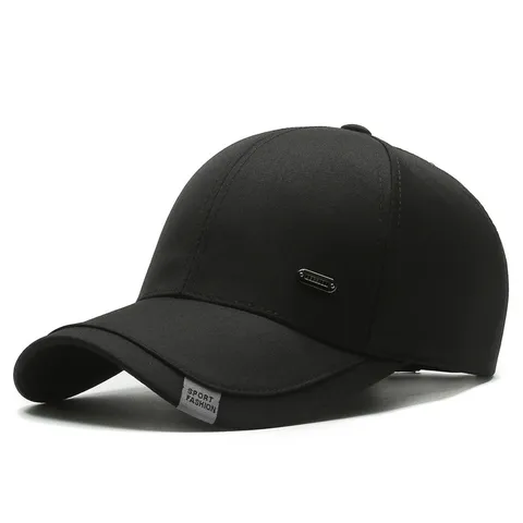 Herren Baseballkappe Baumwoll Polyester Outdoor Sonnenschutz Verstellbar Lässig Dad Hat Sport Mode Gewebtes Etikett Hut