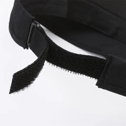 Visière de Soleil en Polyester Perforé Couleur Unie Unisexe Extérieur Séchage Rapide Ajustable Casquette de Baseball Sport