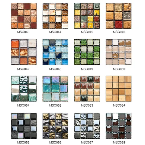 Stickers Muraux Adhésifs Imperméables en Mosaïque 3D Autocollants pour Cuisine Salle de Bain Décoration Intérieure