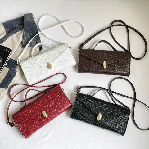Fashion Women PU Leather Woven Small Square Handbag Versatile Crossbody Bag With Metal Lock Adjustable Single Shoulder Strap