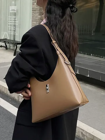 Sac Bandoulière en Cuir Véritable pour Femmes Design Niche Mode Polyvalent