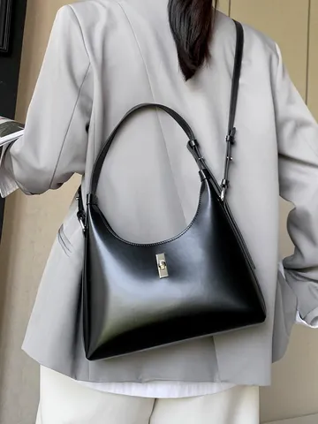 Sac Bandoulière en Cuir Véritable pour Femmes Design Niche Mode Polyvalent