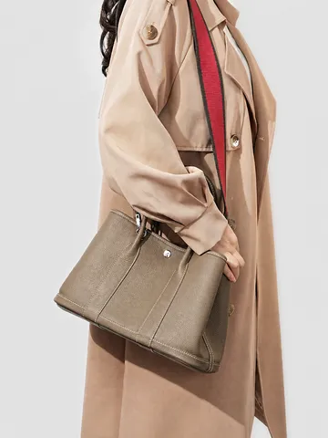 Sac Cabas en Cuir Véritable pour Femmes Grande Capacité Sac à Main de Commutateur Classique Sac Bandoulière Casual Sac à Main