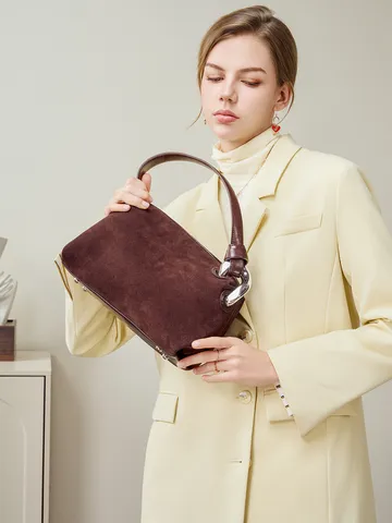 Sac Bandoulière en Cuir Véritable pour Femmes Rétro Imprimé Léopard Cabas Grande Capacité Sac à Main Décontracté