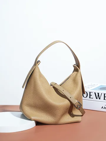 Sac Cabas en Cuir Véritable pour Femme Casual Commuter Souple Cuir de Vachette Sac Bandoulière Mode Simple Chic Sac pour Femme
