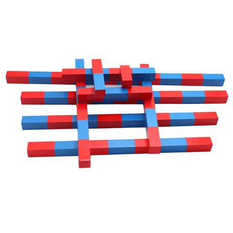 Montessori Math Rods Educational Wooden Counting Toys For Kids Early Learning Number Rods Preschool Teaching Aids