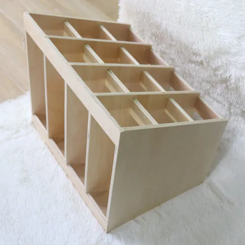 Houten Montessori Tapijt Rek Opslag Kast Kleuterschool Vroege Educatie Leermiddelen Organizer Display Plank voor Kinderen