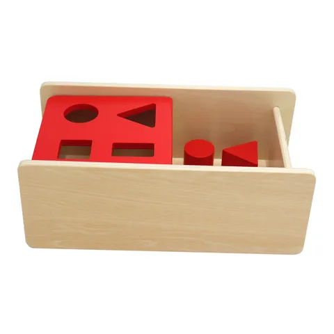 Montessori Wooden Geometric Shape Sorting Box Early Education Educational Learning Toy Toddler Baby Color Recognition Shape Matching Box