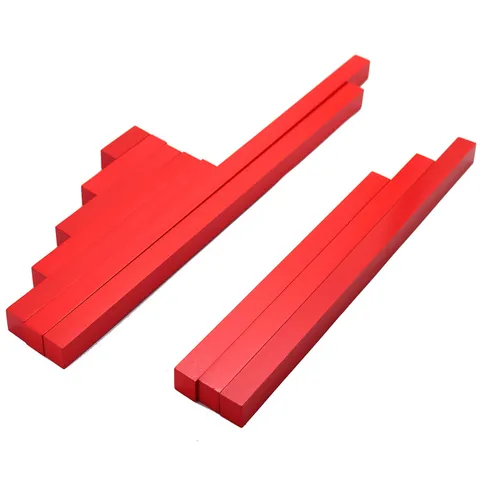 Montessori Red Rods Sensory Training Early Education Wooden Educational Toy For Kids Math Learning Logical Thinking