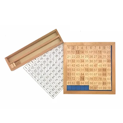 Montessori Wooden 1-100 Consecutive Number Boards Math Counting Educational Toy Kids Early Learning Digital Cognition Toy