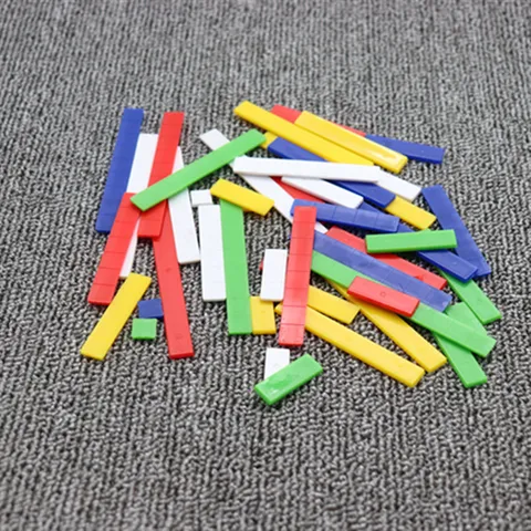Montessori Early Educational Math Counting Ruler Plastic Educational Toys For Children Kids Learning Cognition Calculation Set