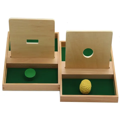 Montessori Wooden Early Education Toy Shape Matching Disc And Ball Insertion Board Kids Learning Educational Toy