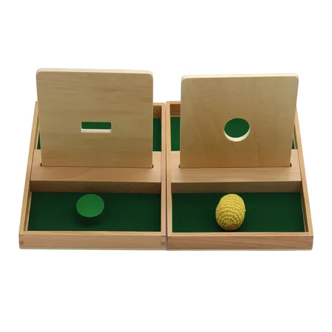 Montessori Wooden Early Education Toy Shape Matching Disc And Ball Insertion Board Kids Learning Educational Toy