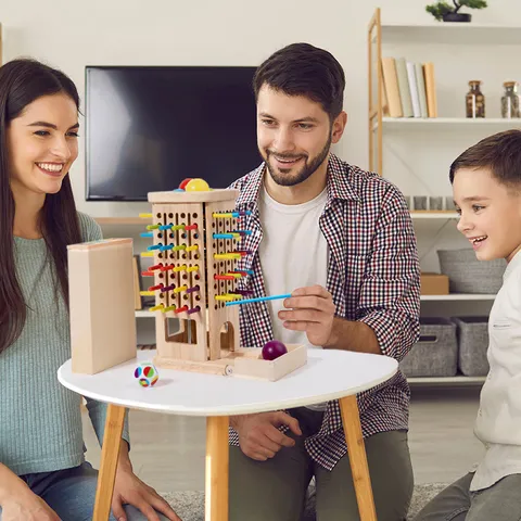 Wooden Balance Pull Stick Game Toy Kids Concentration Training Montessori Educational Toy Tabletop Interactive Game
