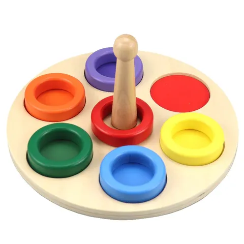 Montessori Wooden Early Educational Toy Geometric Sorting Puzzle For Toddlers Kids Learning Intelligence Development